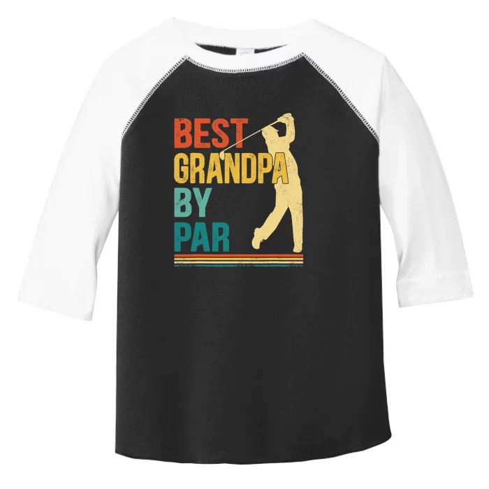 Vintage Best Grandpa Par Golf Dad Gift For Father's Day Toddler Fine Jersey T-Shirt