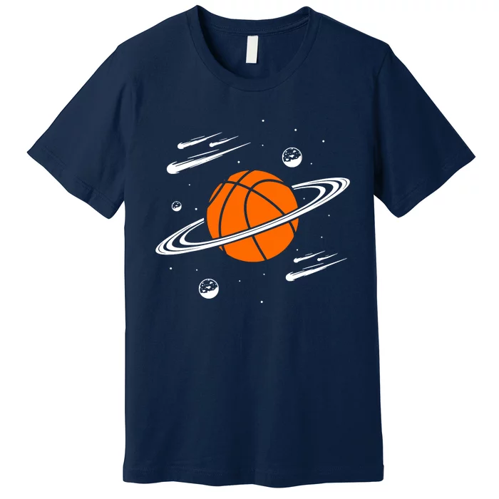 Vintage Basketball Graphic Design Cool Basketball Premium T-Shirt