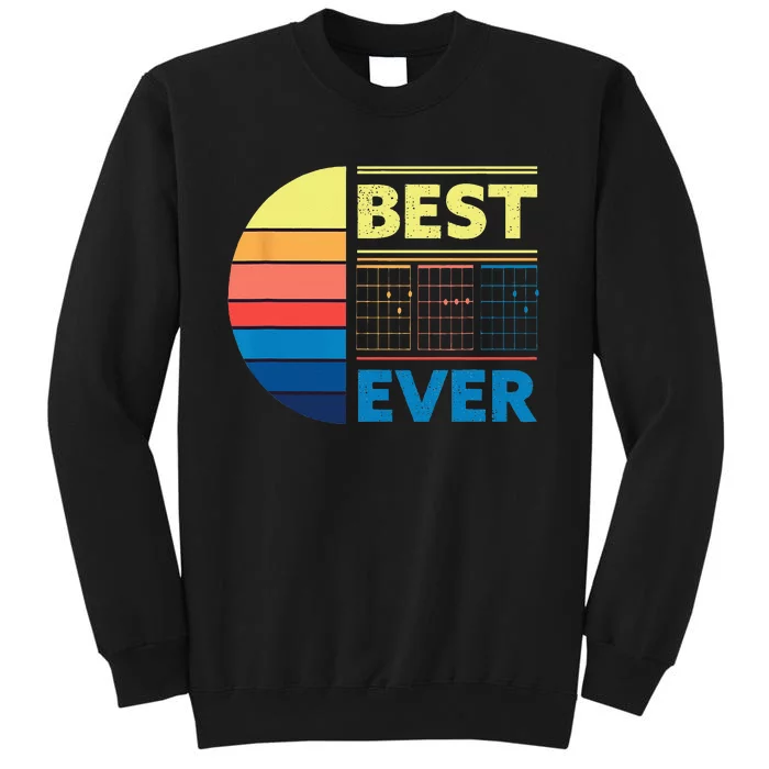 Vintage Best Guitar Dad Ever Chords Best fahter Guitar Sweatshirt