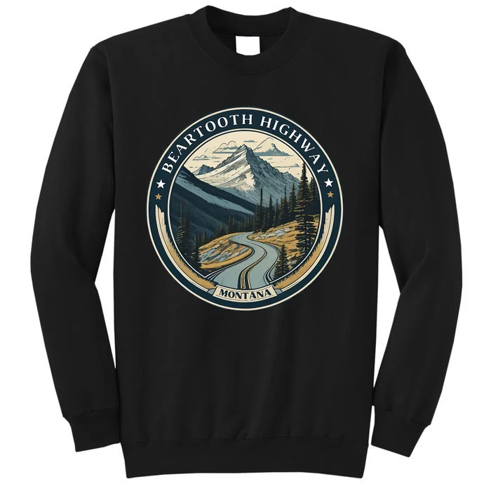 Vintage Beartooth Highway Us 212 Montana Road Tall Sweatshirt