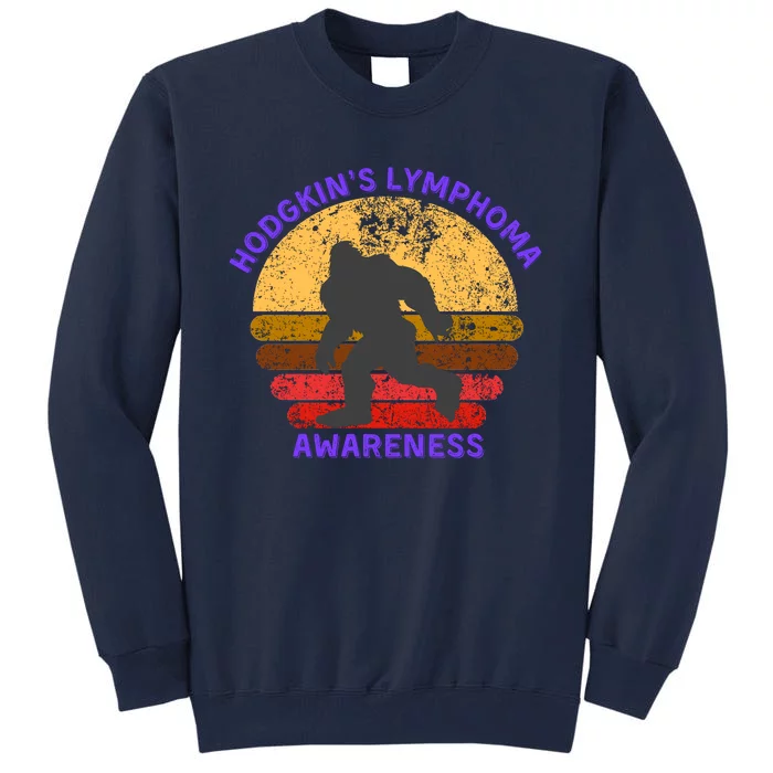 Vintage Bigfoot Hodgkin’s Lymphoma Awareness Tall Sweatshirt