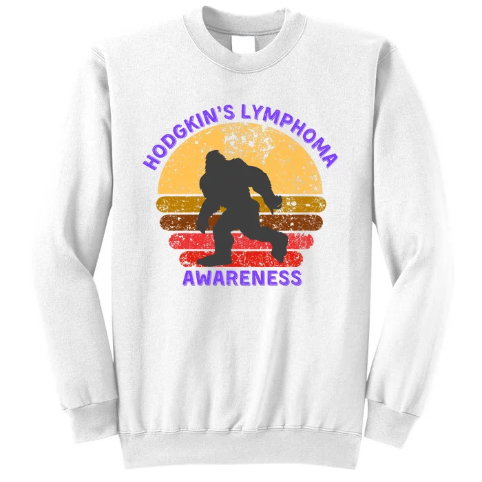 Vintage Bigfoot Hodgkin’s Lymphoma Awareness Sweatshirt