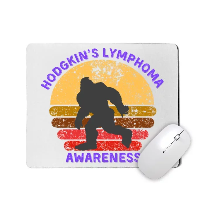 Vintage Bigfoot Hodgkin’s Lymphoma Awareness Mousepad