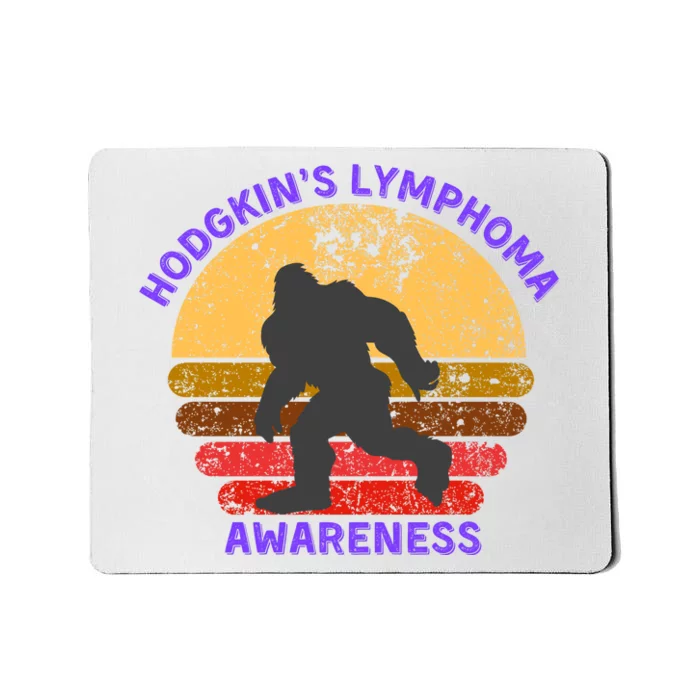 Vintage Bigfoot Hodgkin’s Lymphoma Awareness Mousepad