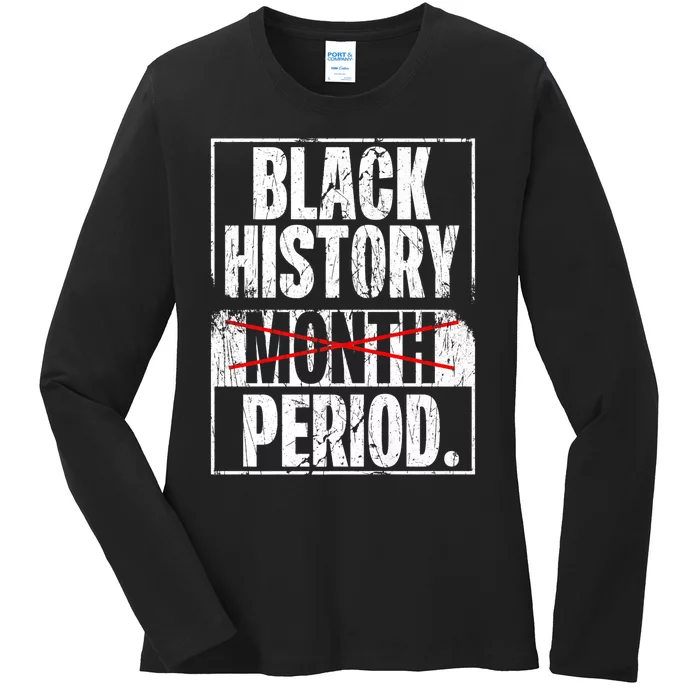 Vintage Black History Period Ladies Long Sleeve Shirt