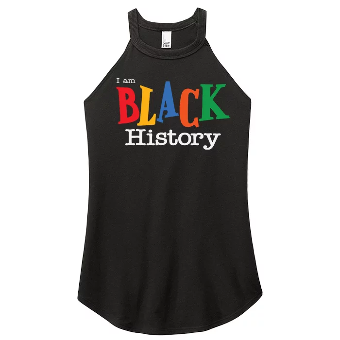 Vintage Black History Month Fist Women Women’s Perfect Tri Rocker Tank