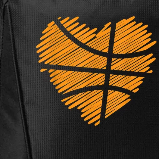 Valentine Basketball Heart Basketball City Backpack