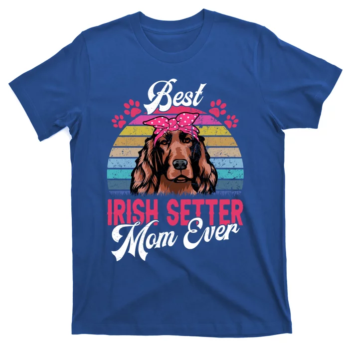 Vintage Best Irish Setter Mom Ever Gift T-Shirt