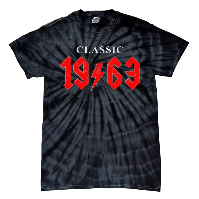 Vintage Born In 1963 Classic Birthday Tie-Dye T-Shirt