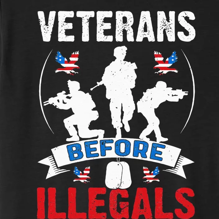 Veterans Before Illegal 4th Of July USA Soldier American ChromaSoft Performance T-Shirt