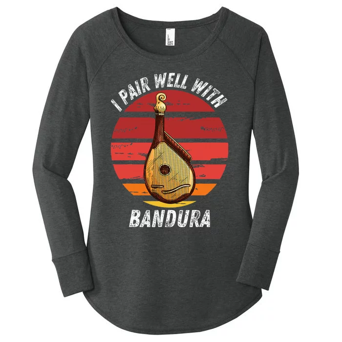 Vintage Bandura I Pair Well With Bandura Instrument Women's Perfect Tri Tunic Long Sleeve Shirt