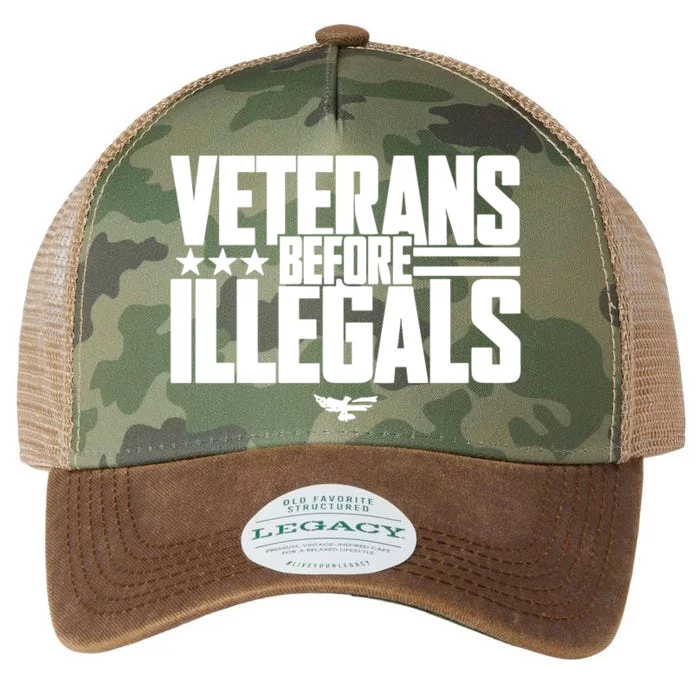 Veterans Before Illegals Legacy Tie Dye Trucker Hat