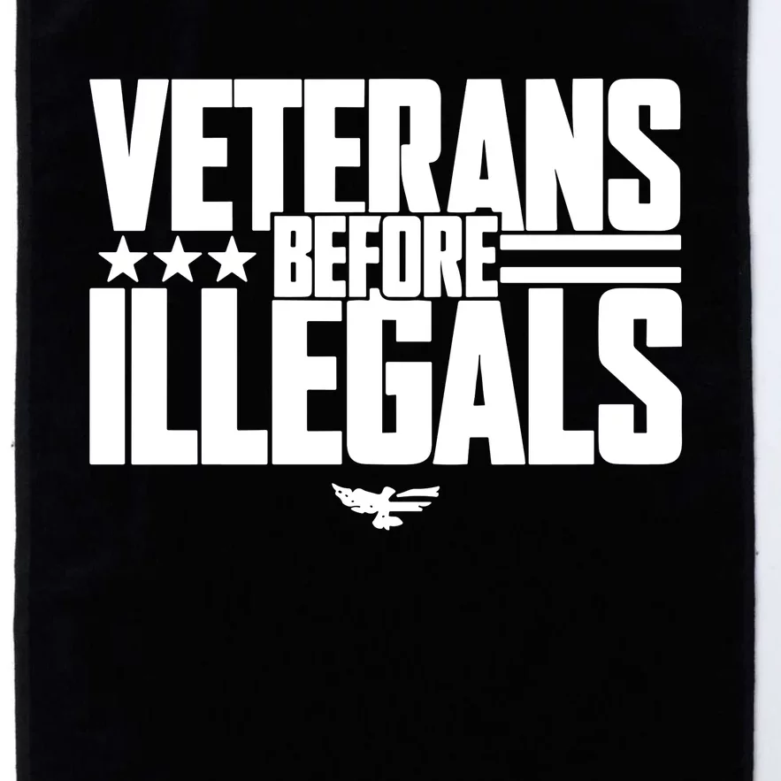 Veterans Before Illegals Platinum Collection Golf Towel