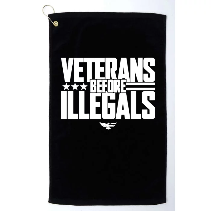 Veterans Before Illegals Platinum Collection Golf Towel