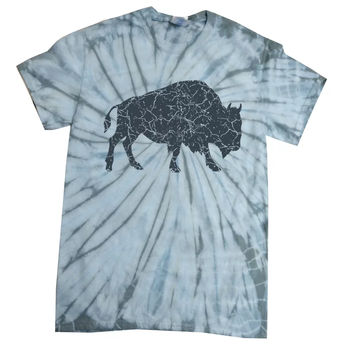 Vintage Buffalo I Distressed Bison Tie-Dye T-Shirt