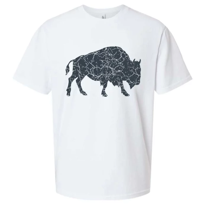 Vintage Buffalo I Distressed Bison Sueded Cloud Jersey T-Shirt