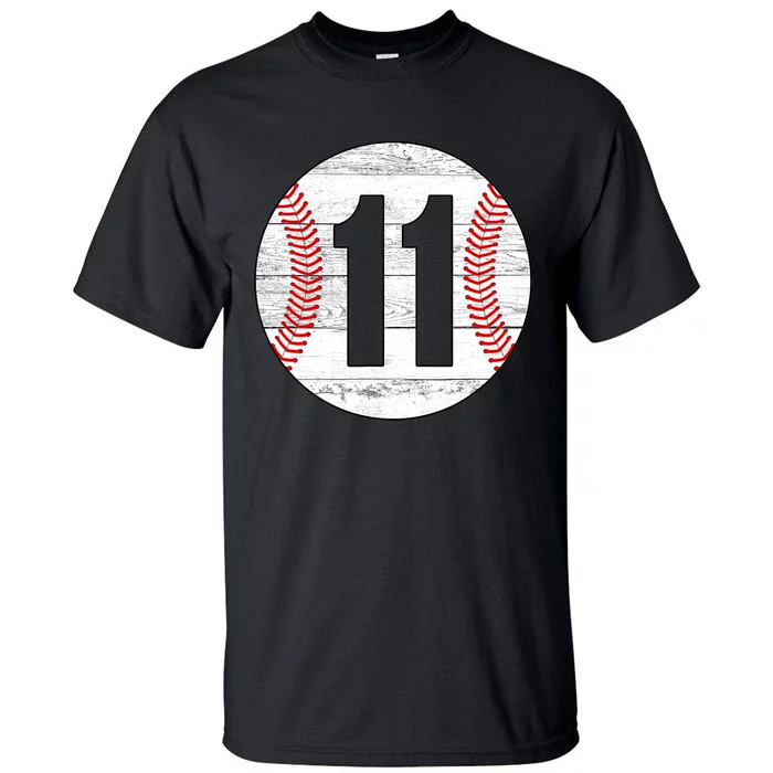 Vintage Baseball Jersey Number 11 Tall T-Shirt