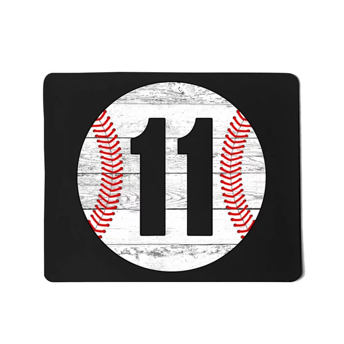 Vintage Baseball Jersey Number 11 Mousepad