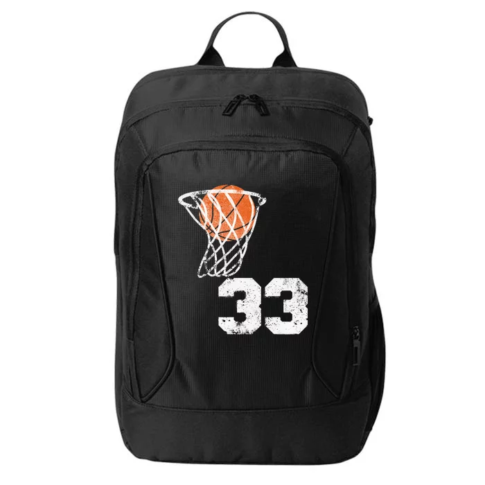 Vintage Basketball Jersey Number 33 Player Number City Backpack