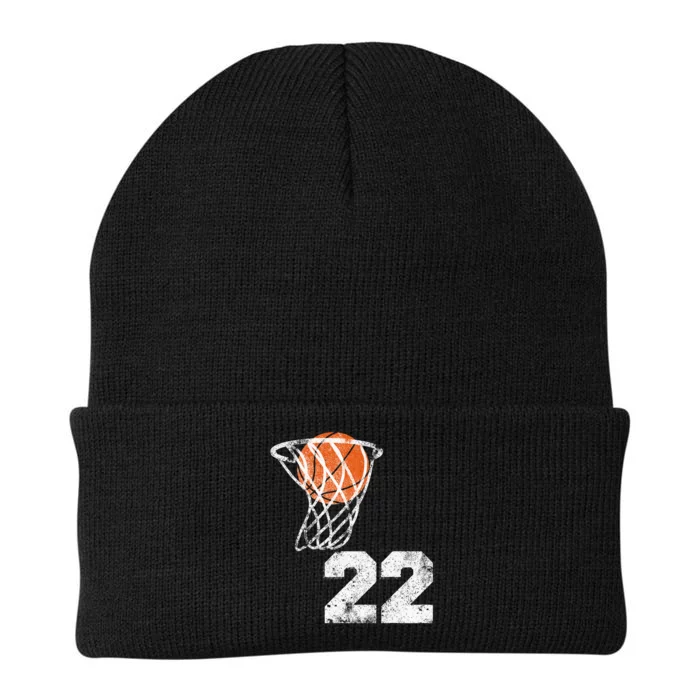 Vintage Basketball Jersey Number 22 Knit Cap Winter Beanie