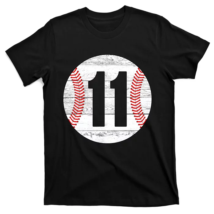 Vintage Baseball Jersey Number 11 T-Shirt