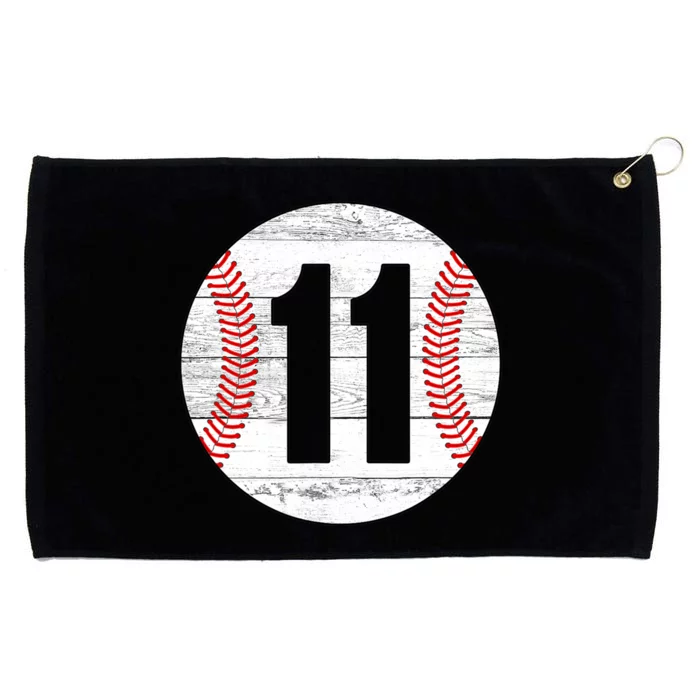 Vintage Baseball Jersey Number 11 Grommeted Golf Towel