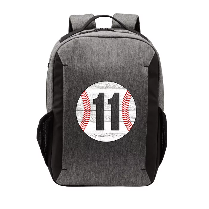 Vintage Baseball Jersey Number 11 Vector Backpack