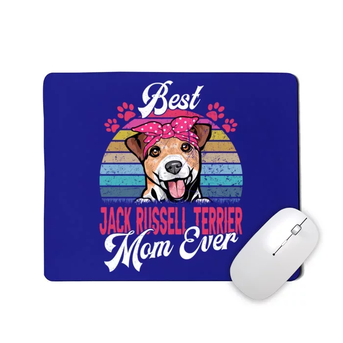 Vintage Best Jack Russell Terrier Mom Ever Gift Mousepad