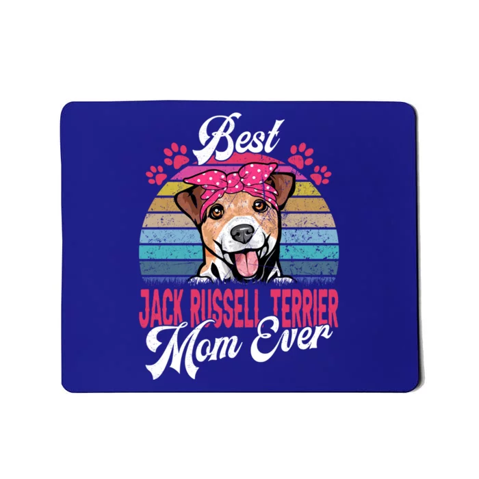 Vintage Best Jack Russell Terrier Mom Ever Gift Mousepad