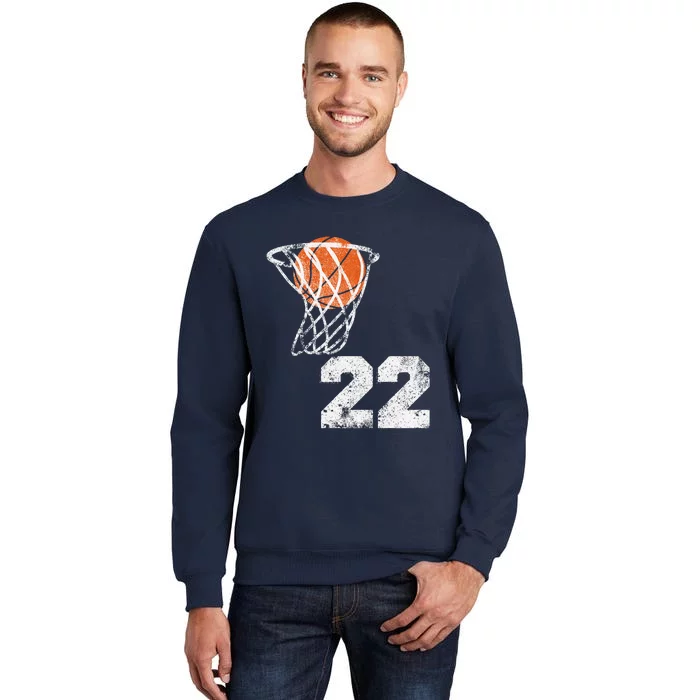 Vintage Basketball Jersey Number 22 Player Number Tall Sweatshirt