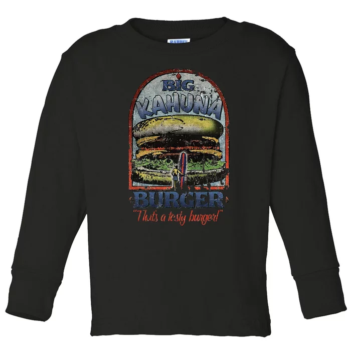 Vintage Big Kahuna Burger Thats A Tasty Burger Food Lover Toddler Long Sleeve Shirt