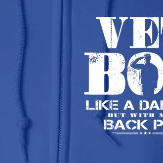 Vet Bod Like A Dad Bod But With More Back Pain Gift Full Zip Hoodie