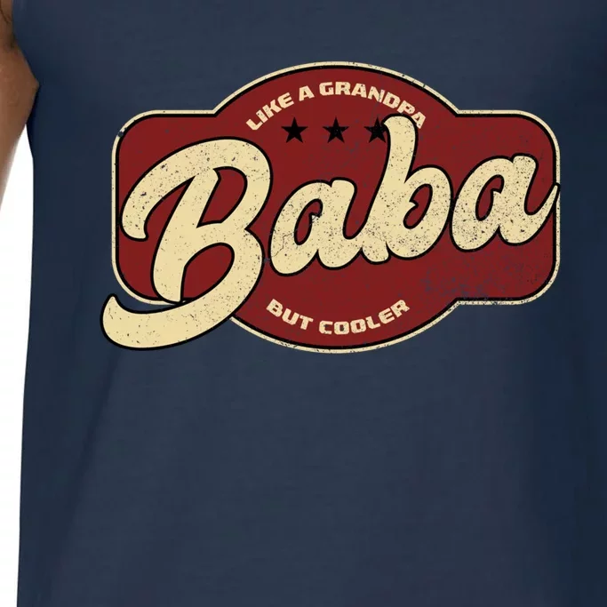 Vintage Baba Like A Grandpa But Cooler Gift Baba Arabic Gift Comfort Colors® Tank Top