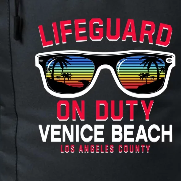 Venice Beach Los Angeles County Lifeguard On Duty Daily Commute Backpack