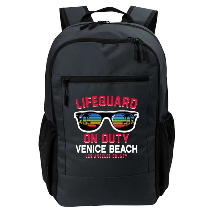 Venice Beach Los Angeles County Lifeguard On Duty Daily Commute Backpack