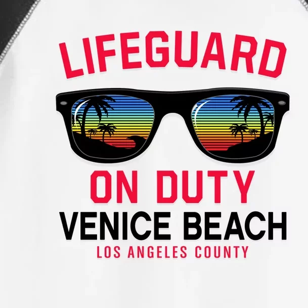 Venice Beach Los Angeles County Lifeguard On Duty Toddler Fine Jersey T-Shirt