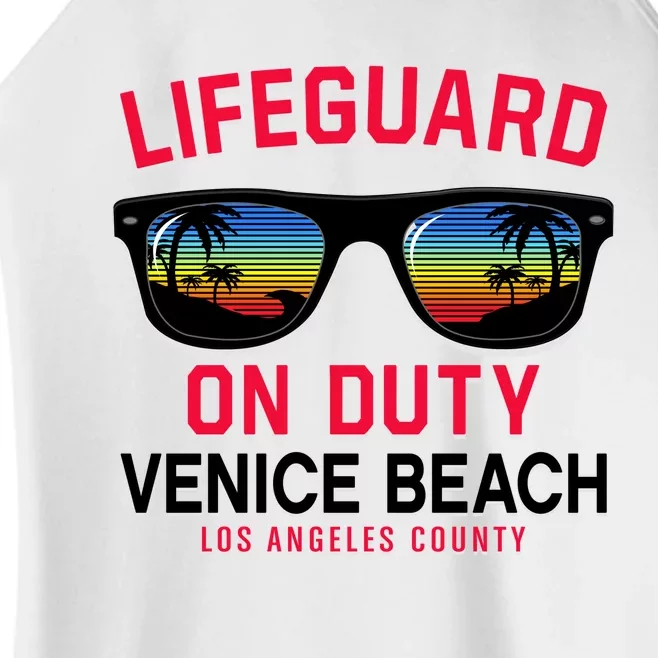 Venice Beach Los Angeles County Lifeguard On Duty Women’s Perfect Tri Rocker Tank