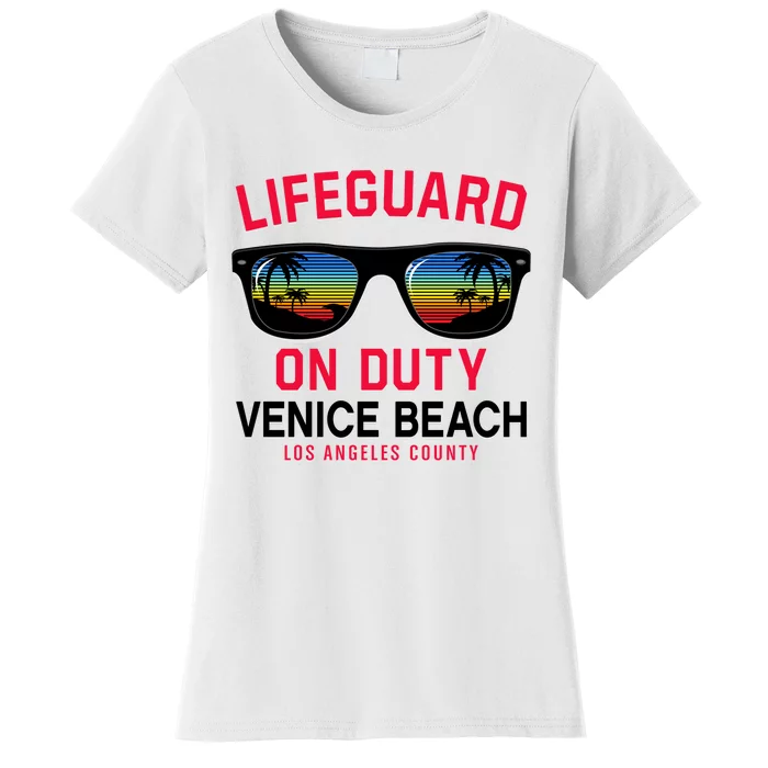 Venice Beach Los Angeles County Lifeguard On Duty Women's T-Shirt