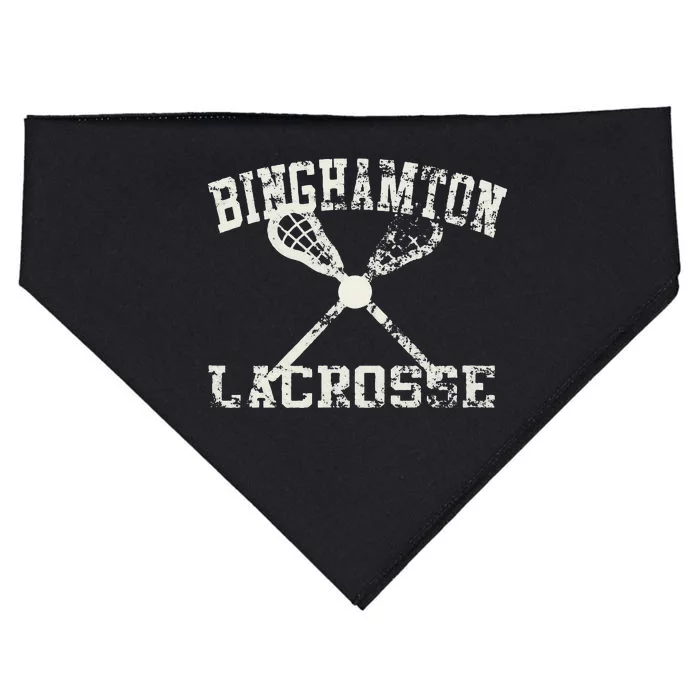 Vintage Binghamton Lacrosse USA-Made Doggie Bandana