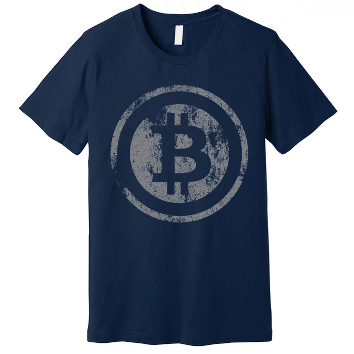 Vintage Bitcoin Logo Premium T-Shirt