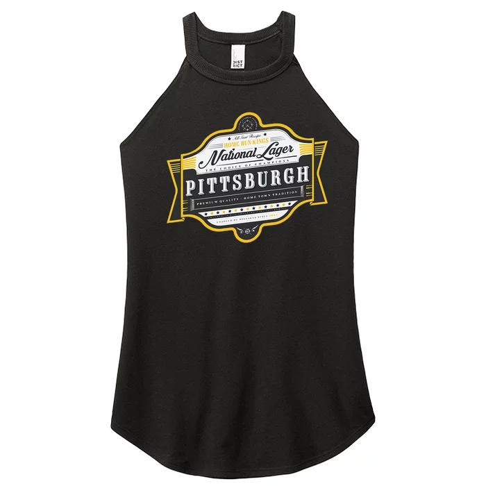 Vintage Beer Label Pittsburgh Women’s Perfect Tri Rocker Tank