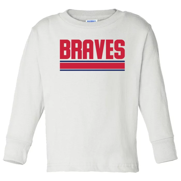 Vintage Baseball Logo Toddler Long Sleeve Shirt