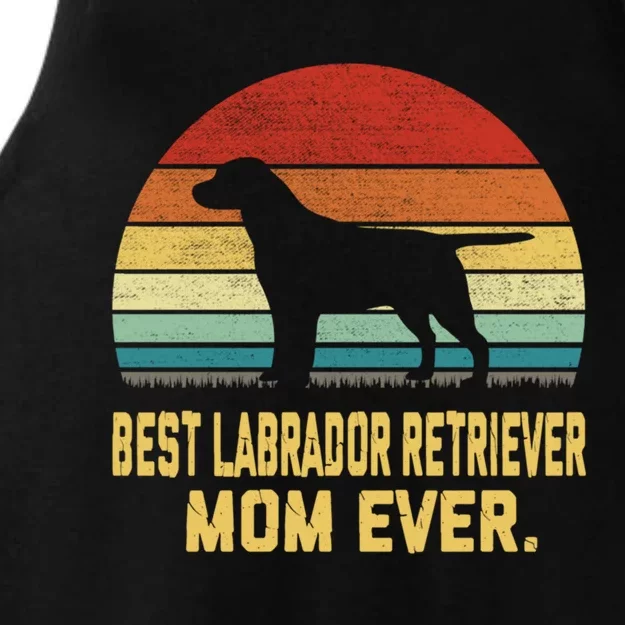 Vintage Best Labrador Retriever Mom Ever Funny Gift Ladies Tri-Blend Wicking Tank