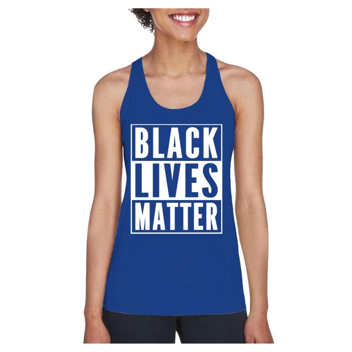 Vintage Black Lives Matter Distressed Blm Gift Women's Racerback Tank