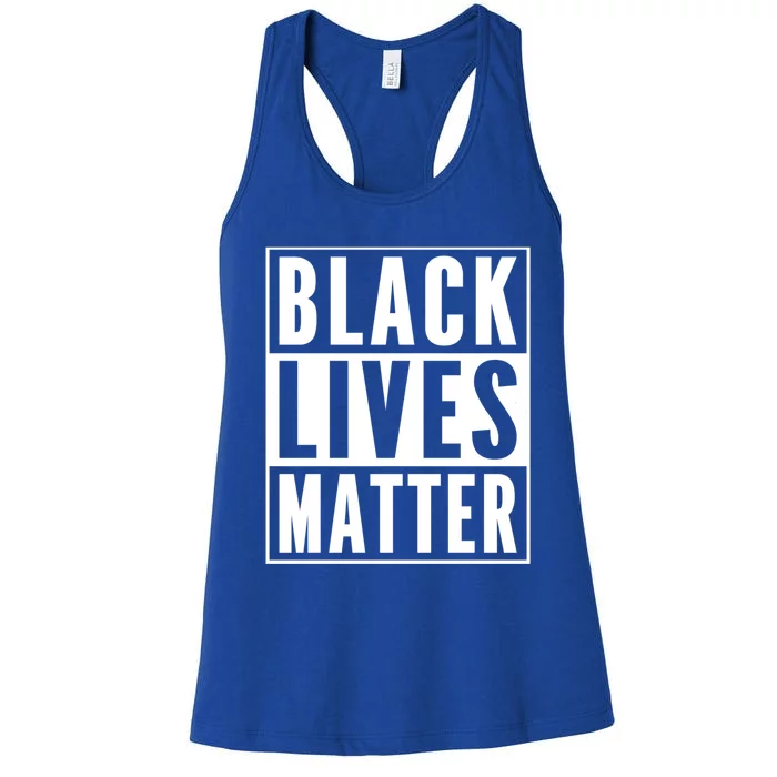 Vintage Black Lives Matter Distressed Blm Gift Women's Racerback Tank