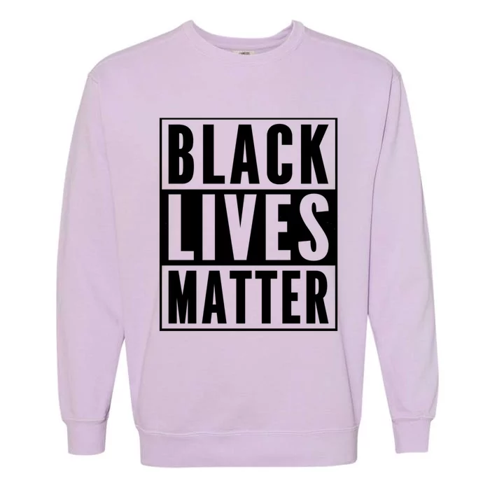 Vintage Black Lives Matter Distressed Blm Gift Garment-Dyed Sweatshirt