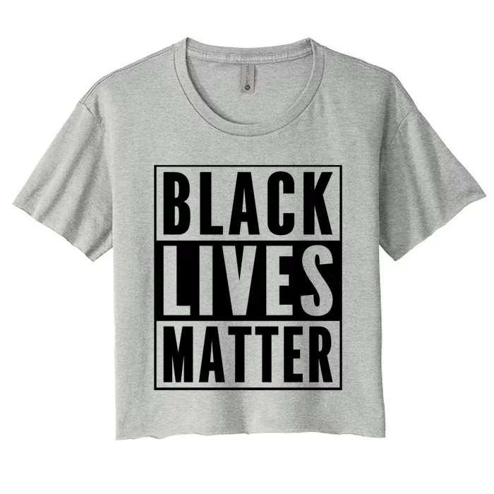 Vintage Black Lives Matter Distressed Blm Gift Women's Crop Top Tee