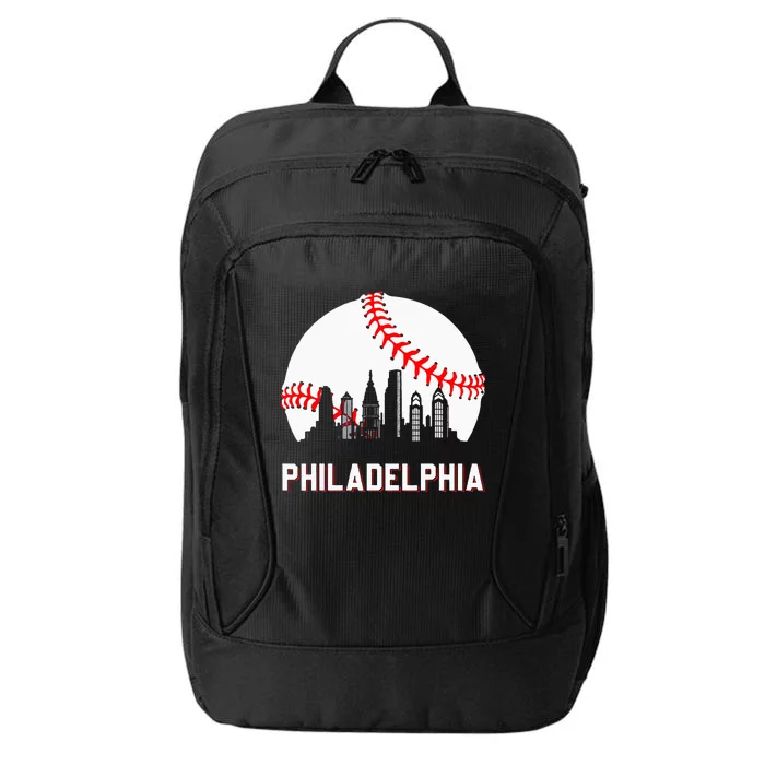 Vintage Baseball Leopard Heart Baseball Fans City Backpack