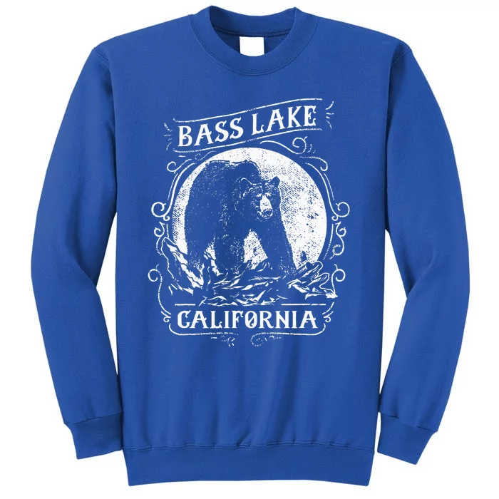 Vintage Bass Lake Retro Bear Vacation California Sweatshirt