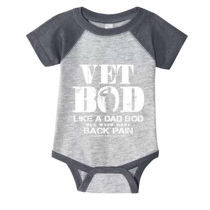 Vet Bod Like A Dad Bod But With More Back Pain Infant Baby Jersey Bodysuit